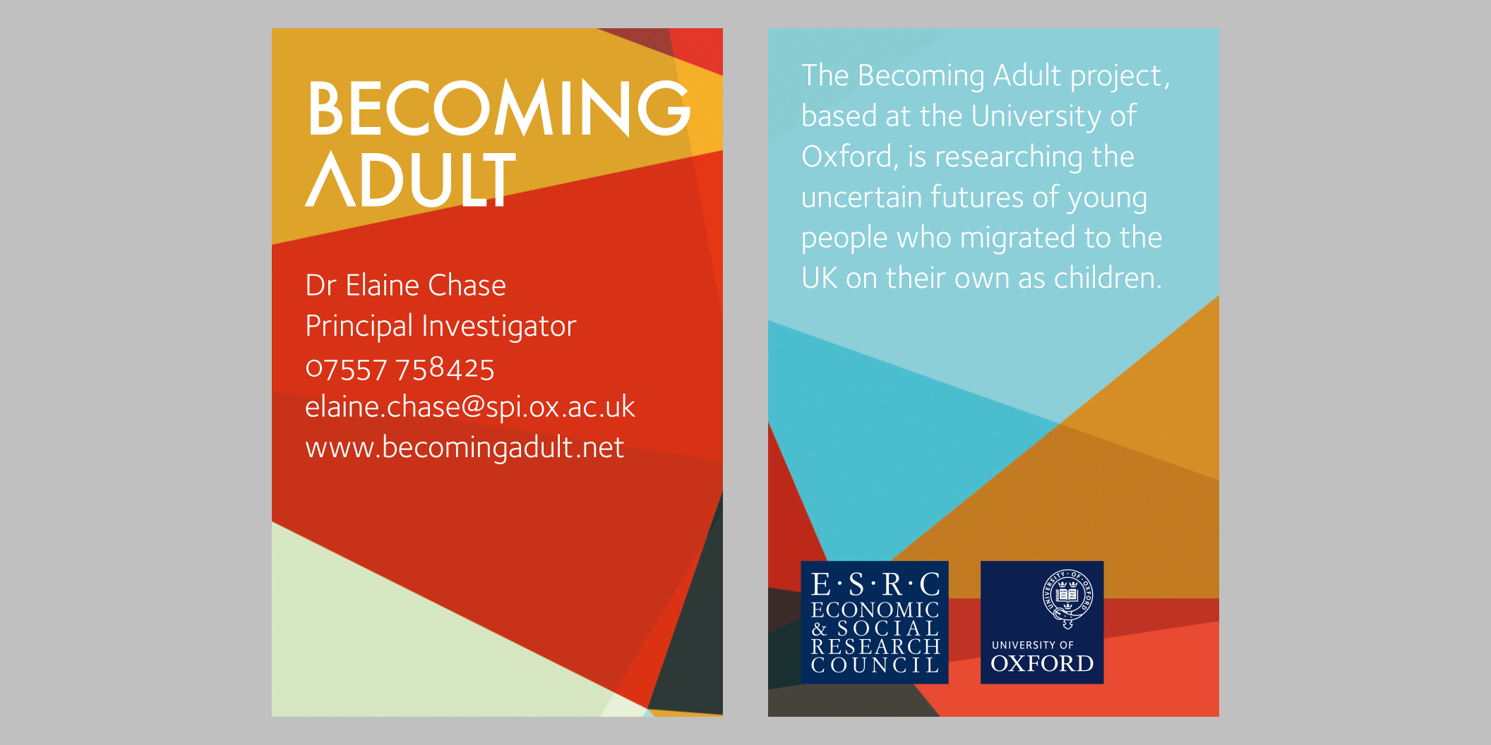 Becoming Adult business cards