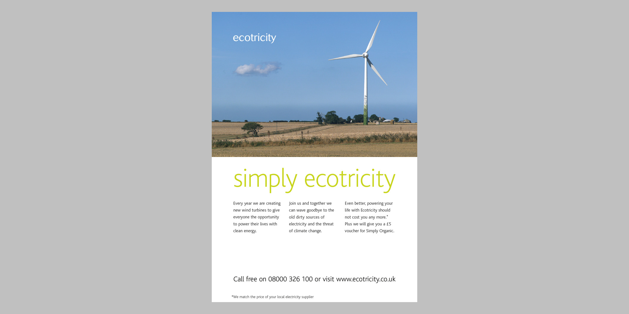 Ecotricity advert